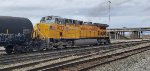 UP 5727 A Newly Remodeled C44ACM  Rolls into The UP Ogden Yard Utah as A Rear DPU on a Manifest Train arriving from The UP Roper Yard in Salt Lake City Utah.